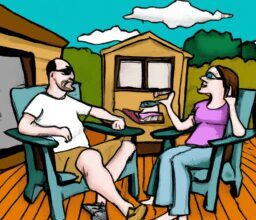 Дом и сад - Couple enjoying cozy outdoor space