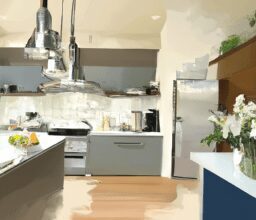 Дом и сад - Cozy kitchen with modern design digita