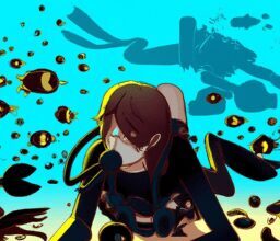 Тайны и загадки - Diver surrounded by mysterious marine