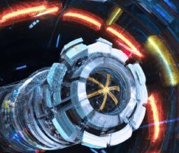 Технологии - Futuristic warp engine in space anime