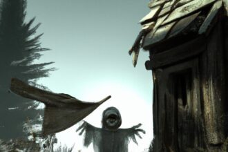 Тайны и загадки - Ghostly figure in an abandoned village