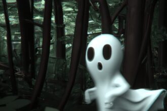 Тайны и загадки - Ghostly figure with menacing express