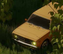 Технологии - Lada car surrounded by greenery anime