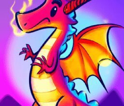 Тайны и загадки - Magical dragon emitting light cartoon