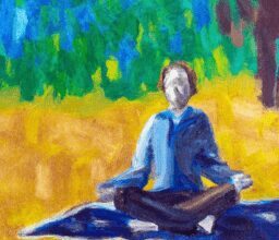 Разум и тело - Person practicing mindful meditation