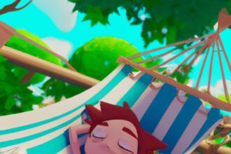 Дом и сад - Person relaxing in hammock surrounde