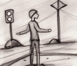Тайны и загадки - Person standing at crossroads pencil