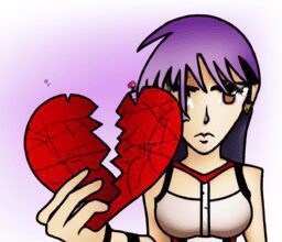 Досуг - Woman holding broken heart anime hig
