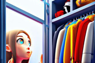 Красота и стиль - Woman looking through colorful wardr