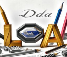 Технологии - Lada logo with modern tools surrounding
