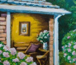 Дом и сад - Cozy and well lit summer cottage oil