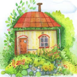 Дом и сад - Cozy cottage surrounded by nature wate