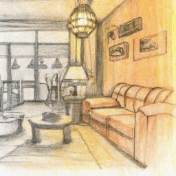 Дом и сад - Cozy living room with warm lighting pe