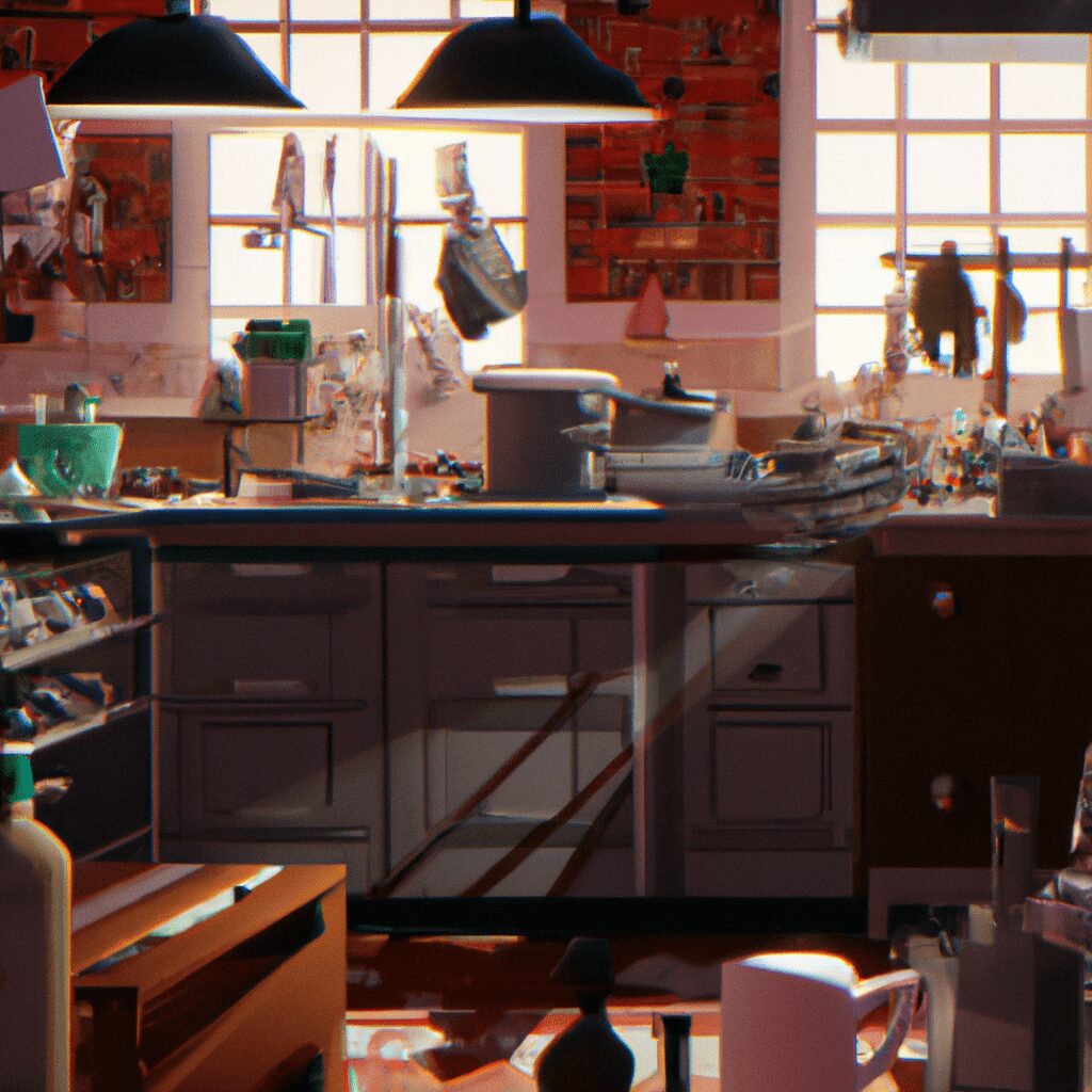 Дом и сад - Bustling yet organized kitchen scene