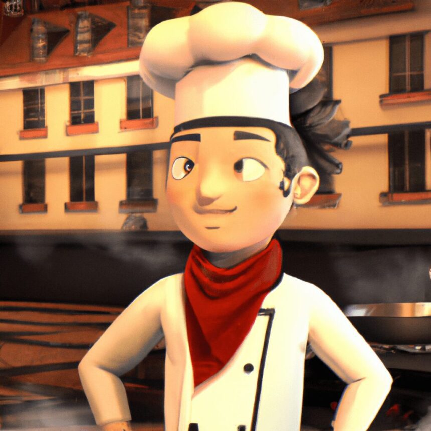 Дом и сад - Busy cook smiling with ease cartoon