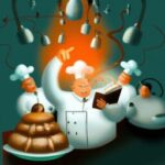 Досуг - Chef teaching class abstract sci fi