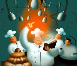 Досуг - Chef teaching class abstract sci fi