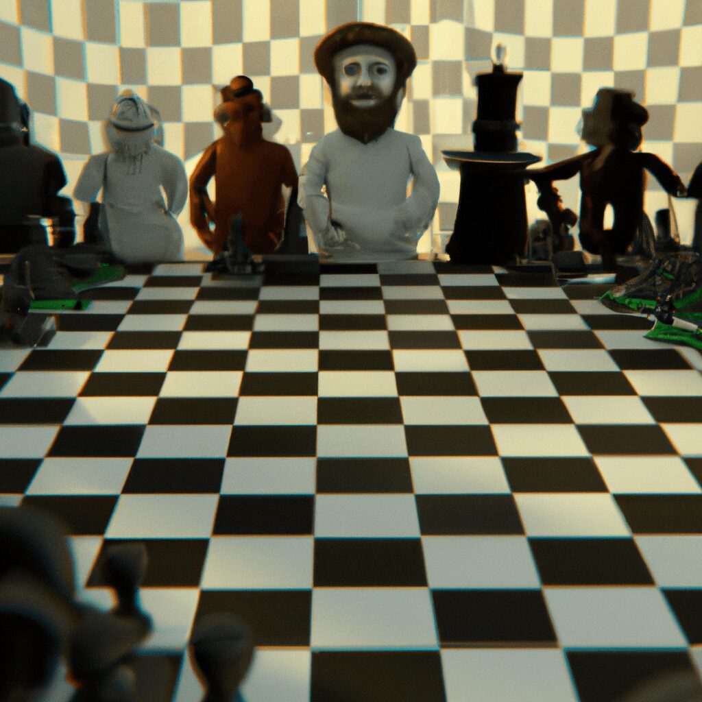 Тайны и загадки - Chessboard with political figures hd