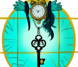 Досуг - Clock with key anime high stile