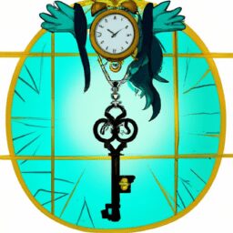 Досуг - Clock with key anime high stile