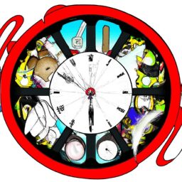 Тайны и загадки - Clock with various cultural symbols an