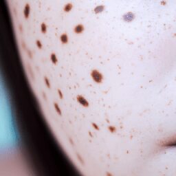 Красота и стиль - Close up of freckled skin anime high