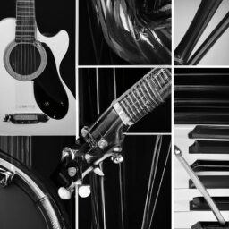 Досуг - Collage of various musical instruments