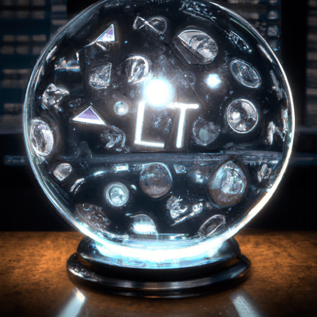 Технологии - Crystal ball reflecting cryptocurrency