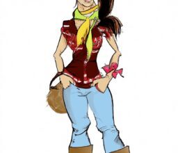 Красота и стиль - Fashionable country look cartoon