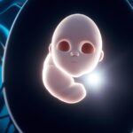 Антропогенез: эволюция человека - Fetus protected inside womb cartoon