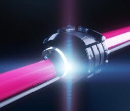 Технологии - Futuristic laser beam connecting devic