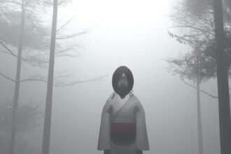 Тайны и загадки - Ghostly figure in traditional japanese