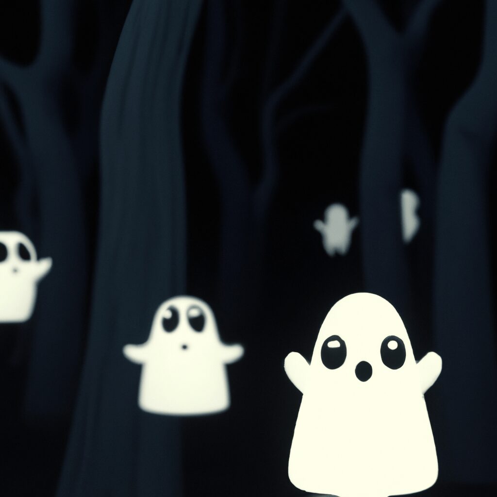 Тайны и загадки - Ghostly forest at night cartoon gost