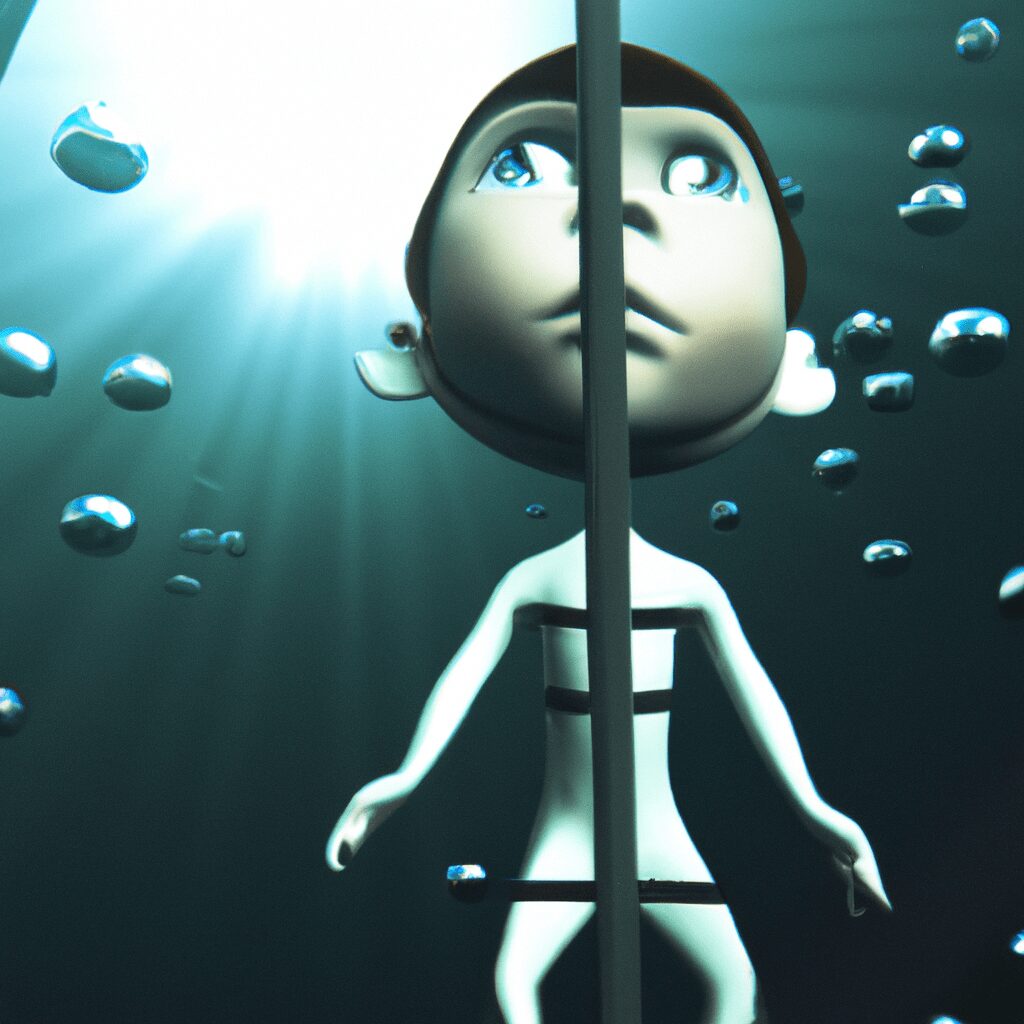 Антропогенез: эволюция человека - Human with gills underwater cartoon li