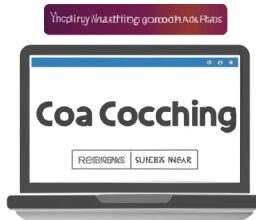 Бизнес и финансы - Laptop displaying coaching website