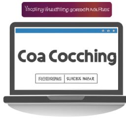 Бизнес и финансы - Laptop displaying coaching website