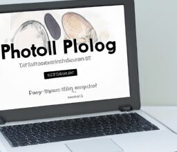 Бизнес и финансы - Laptop displaying portfolio website