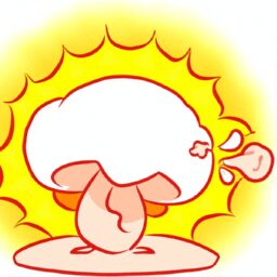 Тайны и загадки - Mushroom cloud obscuring the sun anime