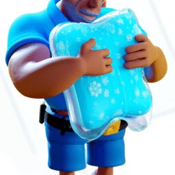 Разум и тело - Person holding an ice pack on their bo