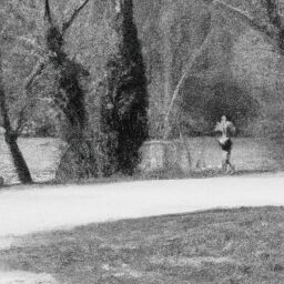 Разум и тело - Person jogging along scenic trail bl