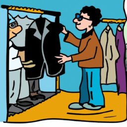 Досуг - Person selecting clothes in tailor