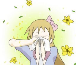 Красота и стиль - Person sneezing with pollen surroundin