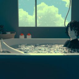 Дом и сад - Person soaking in relaxing bath anim