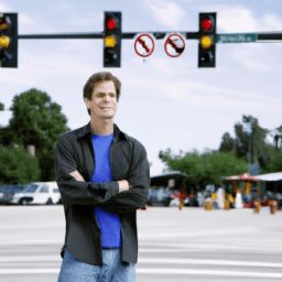 Тайны и загадки - Person standing at crossroad portrai