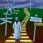 Тайны и загадки - Person standing at crossroads with