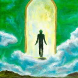 Тайны и загадки - Person standing at the gates of heaven