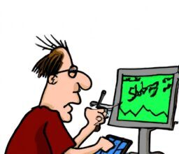 Бизнес и финансы - Person studying stock market trends ca