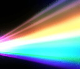 Технологии - Rainbow colored spectrum of light anim