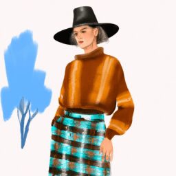 Красота и стиль - Rural fashionista in trendy prints dig