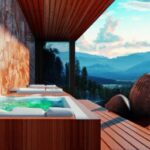 Досуг - Serene spa with nature views anime